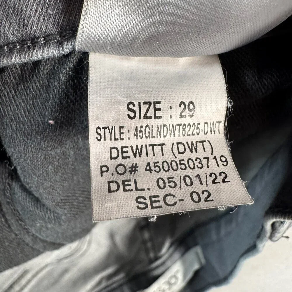 Joes Jeans Mens 29 Gray Straight Slim Mid Rise Stretch